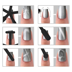 No. 180, Pastel Orange Cat Eye Gelpolish, Molly Nails